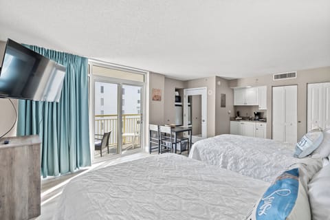 Wake up and step out onto the balcony  to enjoy your morning cup of coffee.