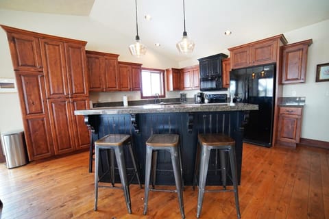 Sit at the island with your morning coffee or evening drink.