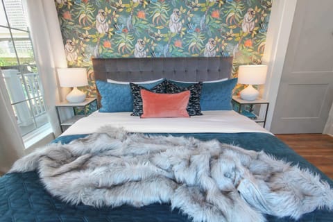 Unit 201 | Bedroom 2 | 1 King Bed | Jack and Jill Bathroom Access | Second Floor