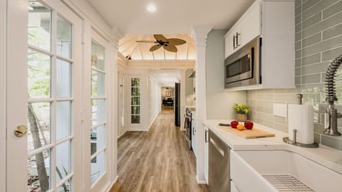 The kitchen was recently renovated...