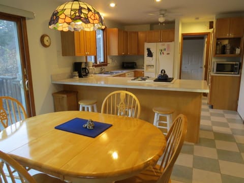Dining area open to kitchen