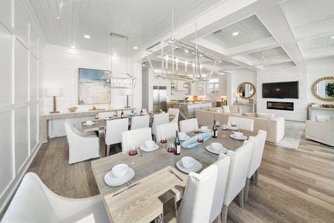 2nd Floor Dining Area with 2 Dining Tables (seats 16 total)