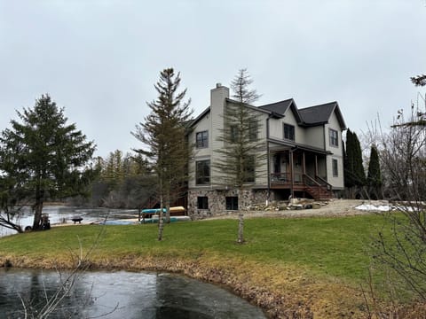 View of house from bridge. 