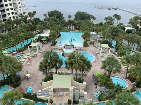 Bay side pools and lazy river