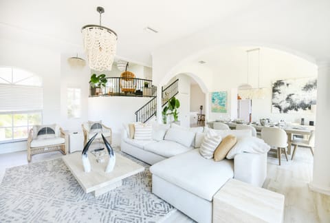 Open, sunlit living space with designer furnishings and seamless entertaining.