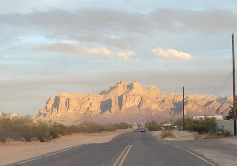 Superstition Mountains 
beautiful hiking within 2 miles of property
