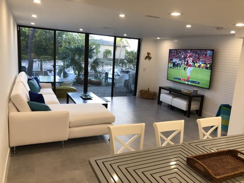 Comfortable and spacious Family Room, amazing view from floor to ceiling glass