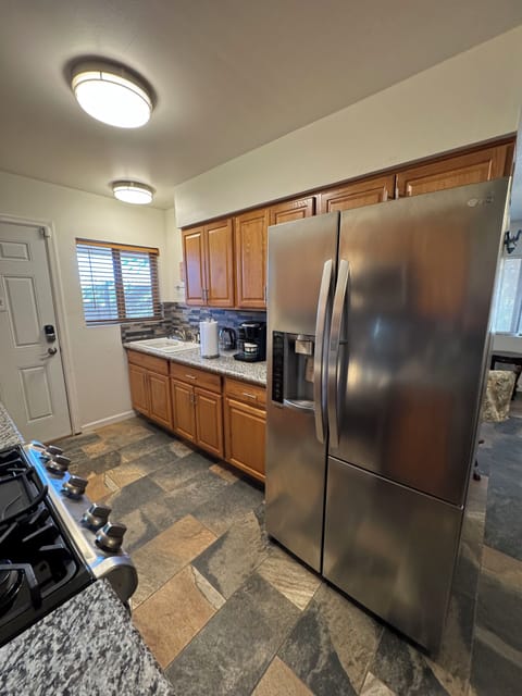 Kitchen with LG Appliances and Granite Countertops