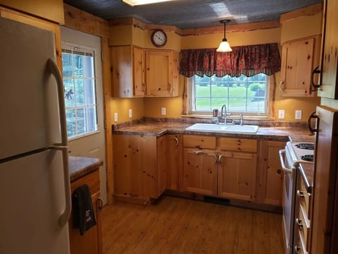 Looking to the kitchen from dining room.