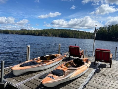 Beautiful views from your private dock with 2 kayaks so you can explore the lake