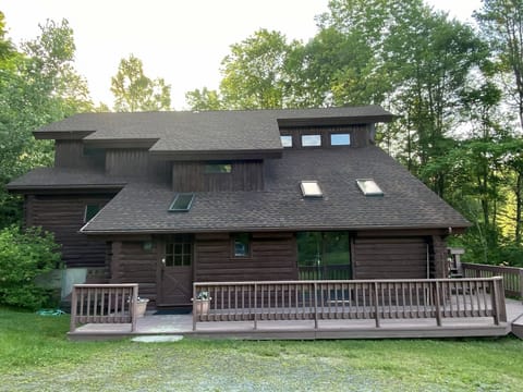 Log home in summer