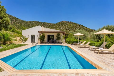 Beautiful villa with private pool, terrace, and lawn