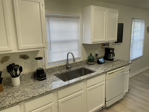 Kitchen with granite countertops
