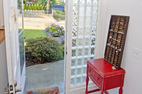 A welcoming and secure front entrance