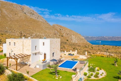 Beautiful villa with private pool, terrace, and garden with sea views