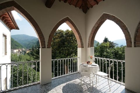 Terracotta arches of loggia verandah