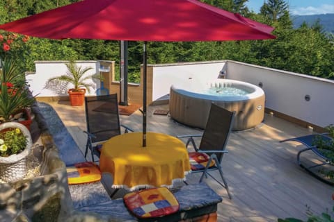 Terrace with lounge and whirlpool