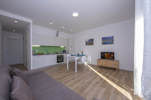 The bright living room from another angle