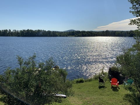 View  of Bald Mountain and Chemo Pond from the deck.