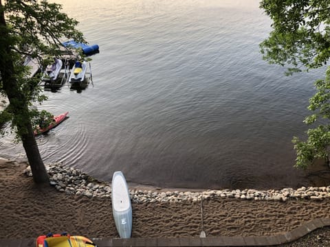 Private sandy beach area.  Perfect for swimming or lounging 