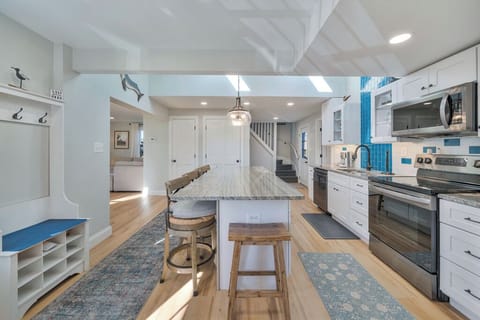 Huge Island has plenty of seating and is a great place to hang out.