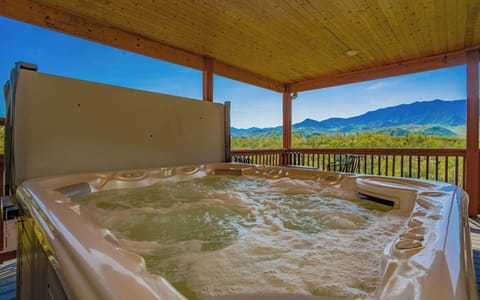 Exterior Hot Tub with Beautiful Views of the Smokies