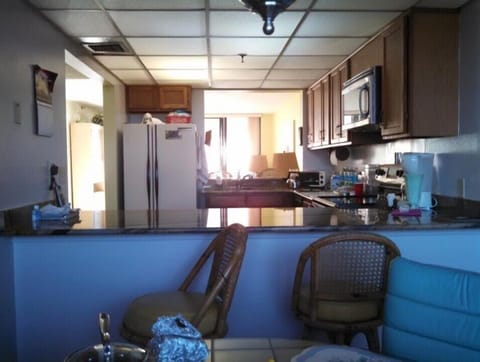 Dining area, kitchen view.