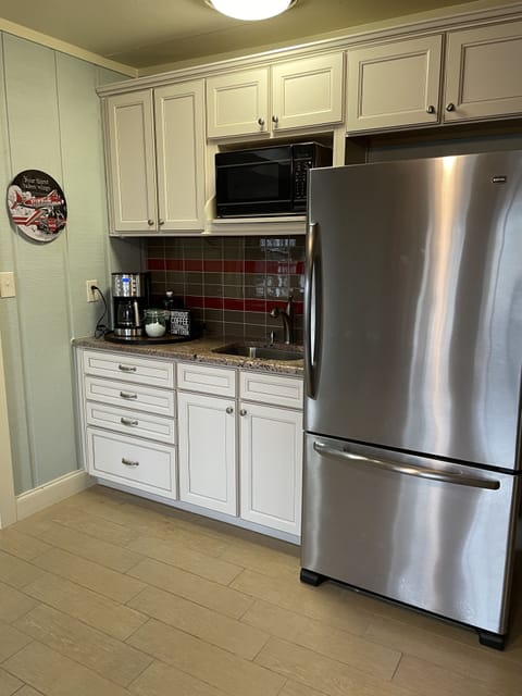 Secondary kitchenette adds extra fridge space