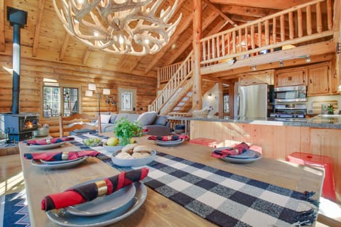 Open concept for family game and meal times