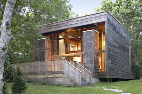 Exterior: it's now lushly landscaped
