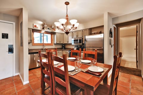 Dining area opens into the kitchen
