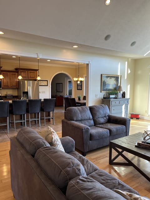 Great room opens to eat in kitchen with seating for 10