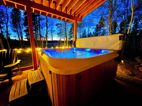 Hot Tub on Covered Private Patio is the perfect place to end the day.