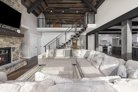 Spacious open layout great room.