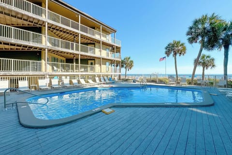 You can see the Gulf from the swimming pool