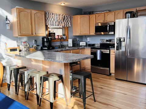Fully stocked kitchen