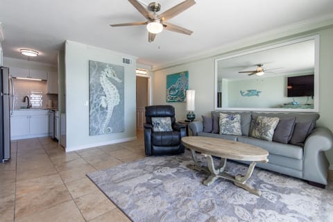 Sleeper sofa in the living room.