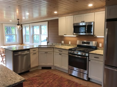 View looking towards the patio & water!