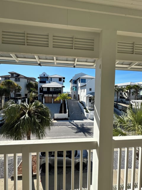 Ocean view from upstairs master balcony 