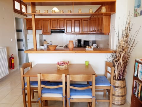 Indoor dining table and chairs