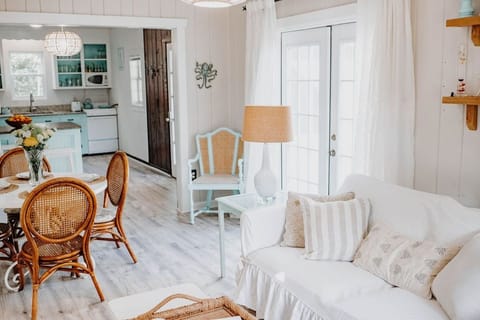 Peaceful creams and pale blues for true coastal living...