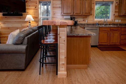 Breakfast Bar seats 6 - makes for a great spot to set up a buffet.