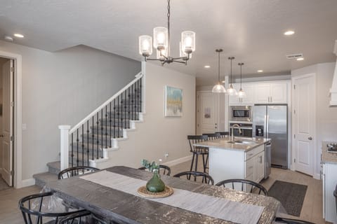 View from Dining Table - With an open and spacious floor plan, the Dining Room and Kitchen can accommodate meal preparations for groups large or small.