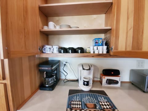 Coffee Corner with all the you need. 