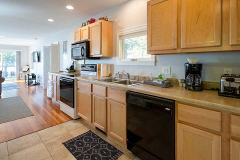 Fully stocked kitchen