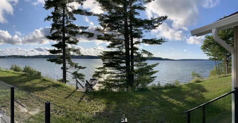 deck off the master bedroom & dining area. Watch for the eagles in trees. 