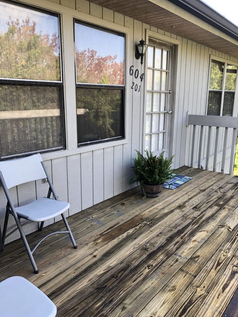 Spacious porch