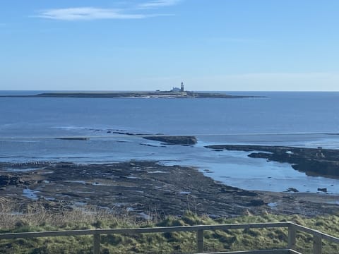 Balcony view of Coquet Island