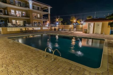 night view of unit 120 from 2nd pool area