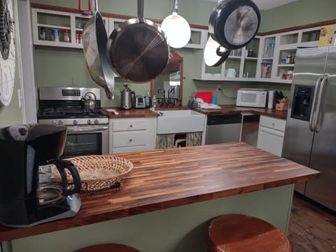 Kitchen with island.